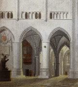 Pieter Jansz Saenredam Interior of the Church of Saint Bavo in Haarlem oil painting on canvas